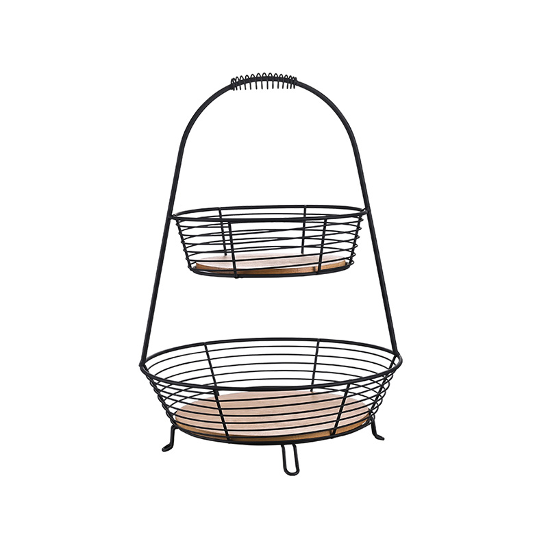 Double Pull-Out Round Fruit Basket