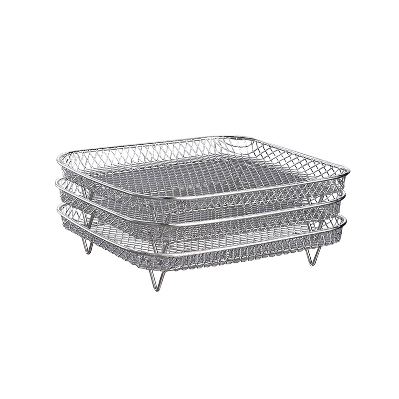 3-Layer Square Stainless Steel Furniture